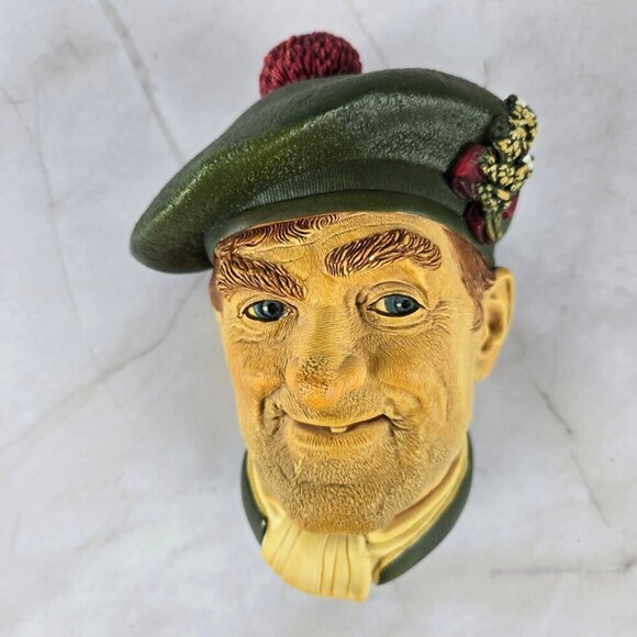 Vintage Bossons Head "Jock" 1969 Chalkware Wall Hanging 3D Discontinued - Picture 1 of 11